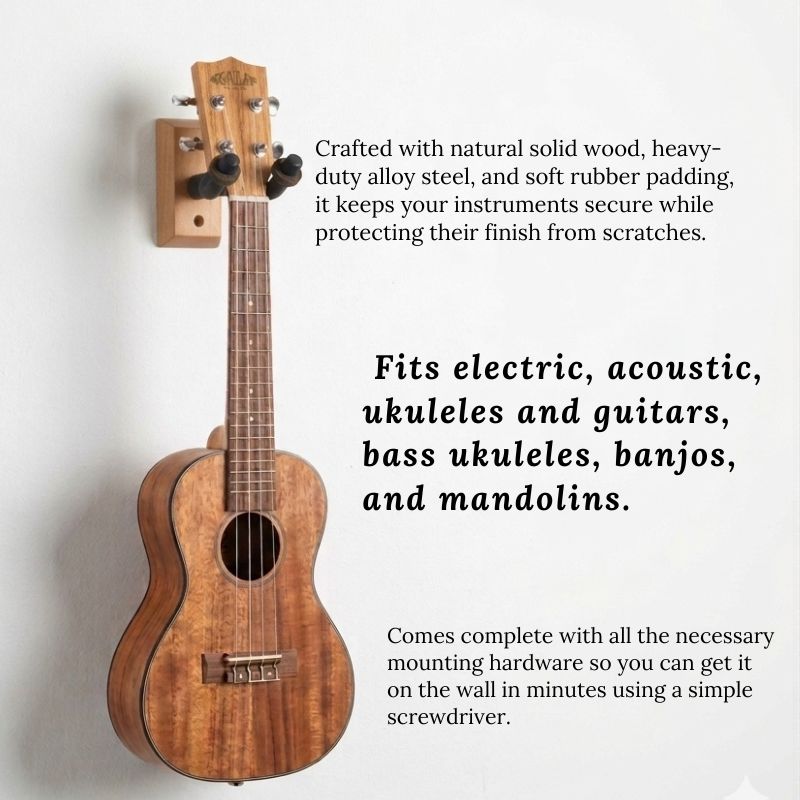 Ukulele / Guitar Wall Hanger (Box of 2)