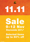 11.11 SALE IS NOW ON