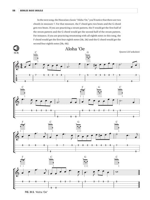 Berklee Basic Ukulele Book with online audio access