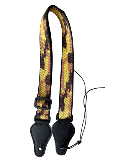 Ukulele Strap STRAP/SD28 Yellow Brown Camo
