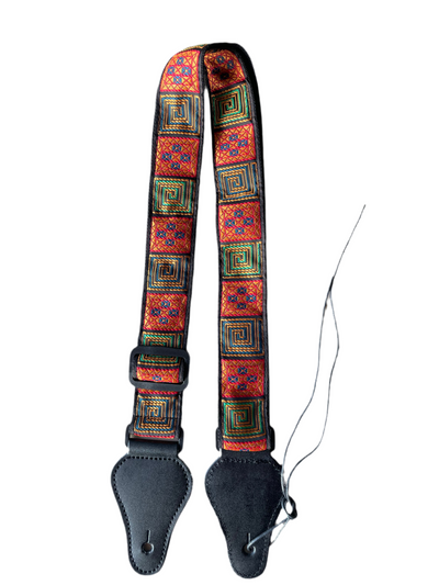 Ukulele Strap STRAP/SD16 Embroidered Patchwork