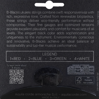 Aquila B-Blacks Ukulele Strings