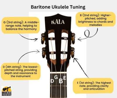 Kala Mahogany Baritone Ukulele with pickup (KA-BE)