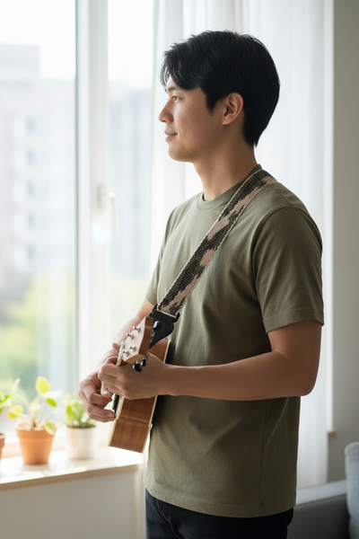 Ukulele Strap STRAP/SD32 Khaki Camo