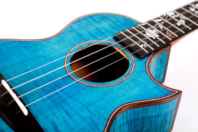 Enya All-Solid Flame Maple Flower Ukulele (FLOWER series)