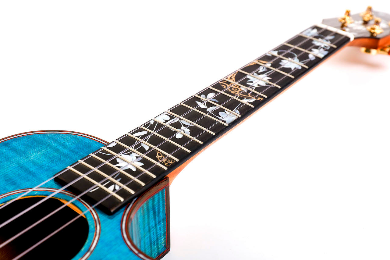 Enya All-Solid Flame Maple Flower Ukulele (FLOWER series)
