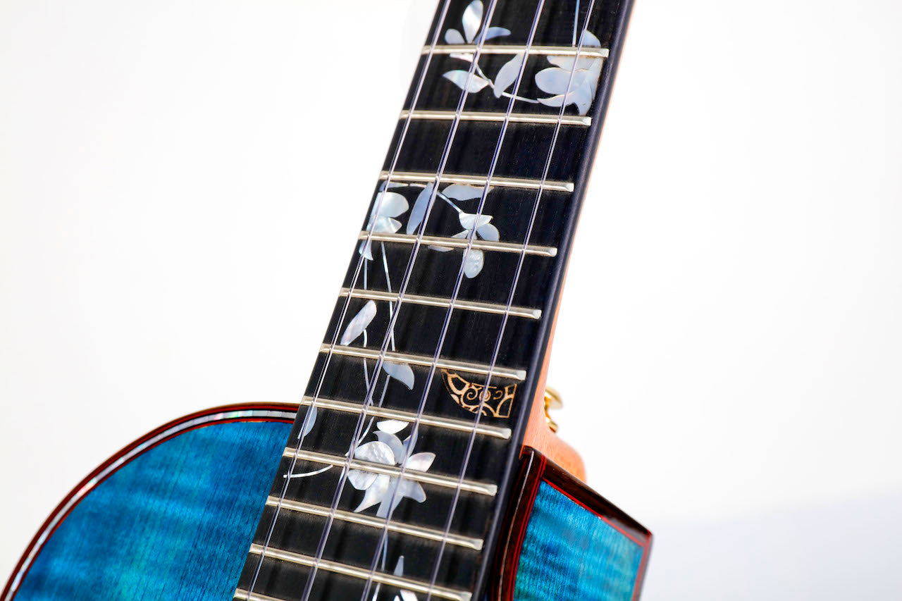Enya All-Solid Flame Maple Flower Ukulele (FLOWER series)