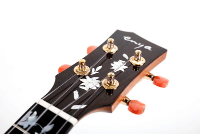 Enya All-Solid Flame Maple Flower Ukulele (FLOWER series)