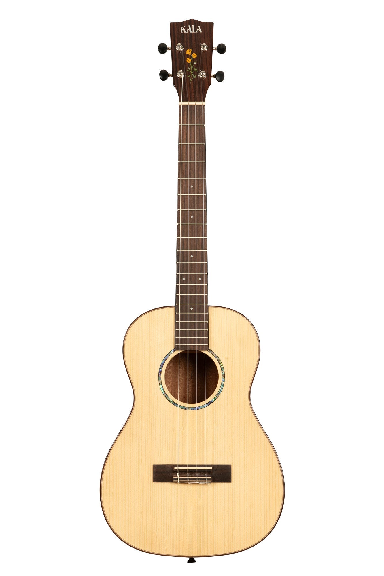 Kala 20th Anniversary Solid Spruce Top Quilted Mahogany Baritone Ukulele (KA-20TH-SQS-B)