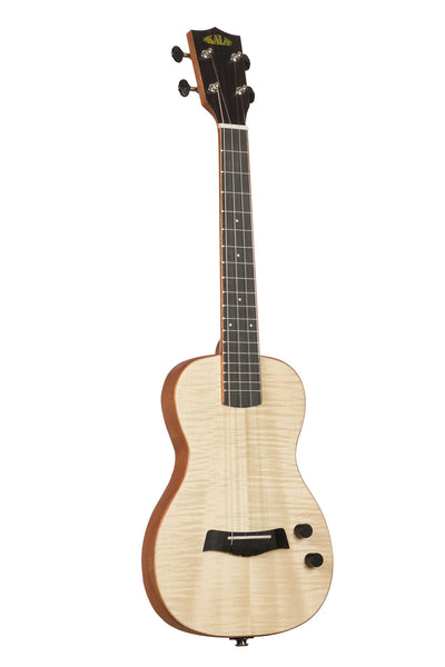 Kala Solid Body Electric Flame Maple Tenor Ukulele (KA-SB-MAP-T)