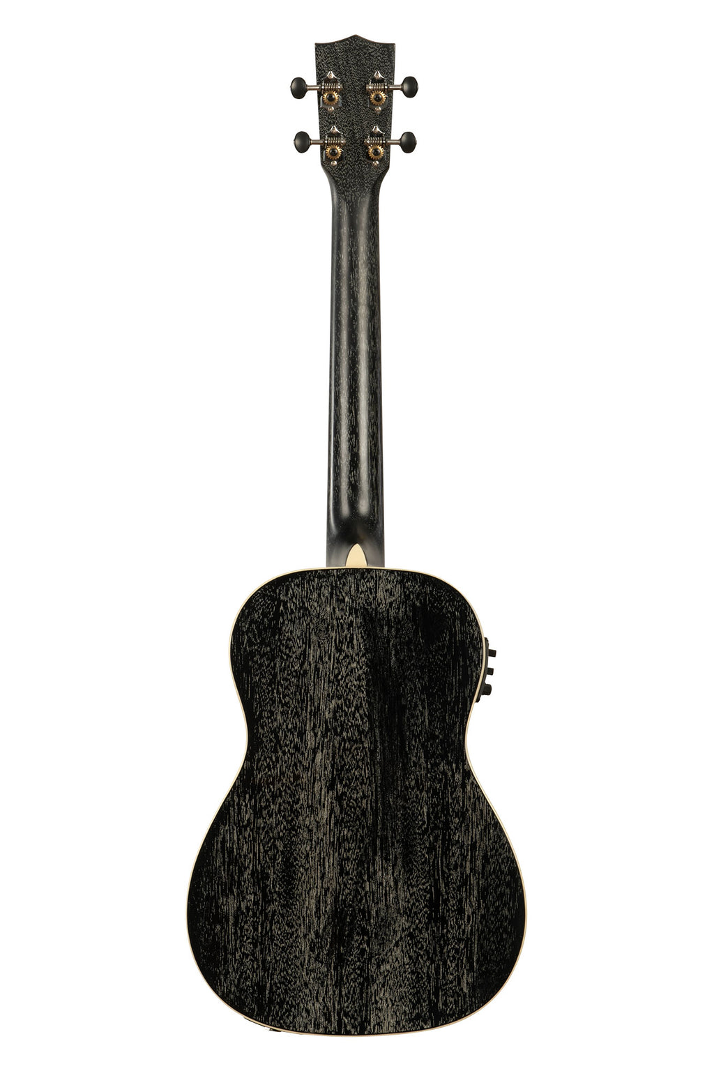 Kala All Solid Salt & Pepper Doghair Mahogany Baritone Ukulele with pickup (KA-SDH-BE)