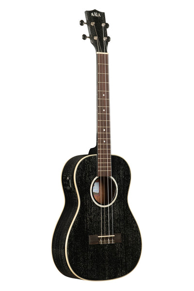 Kala All Solid Salt & Pepper Doghair Mahogany Baritone Ukulele with pickup (KA-SDH-BE)
