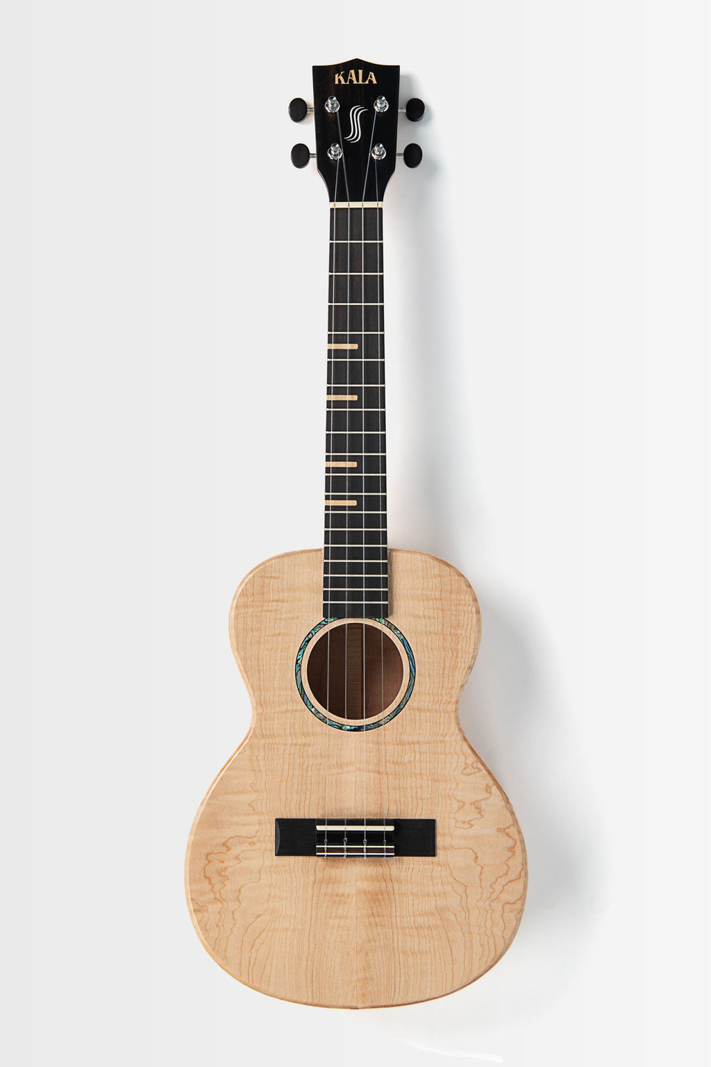 Kala All Solid Flame Maple Waterfall Tenor Ukulele (KA-WF-AFM-T_W/BAG)