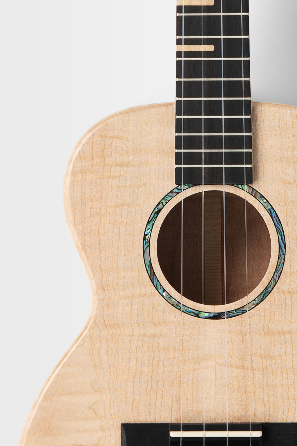 Kala All Solid Flame Maple Waterfall Tenor Ukulele (KA-WF-AFM-T_W/BAG)