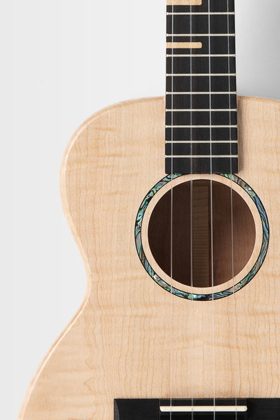 Kala All Solid Flame Maple Waterfall Tenor Ukulele (KA-WF-AFM-T_W/BAG)