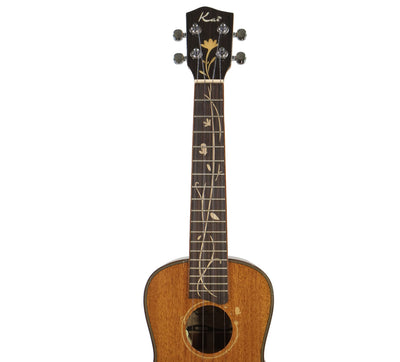 Kai All Solid Mahogany Butterflies & Flowers Tenor Ukulele (KTI-MBF)