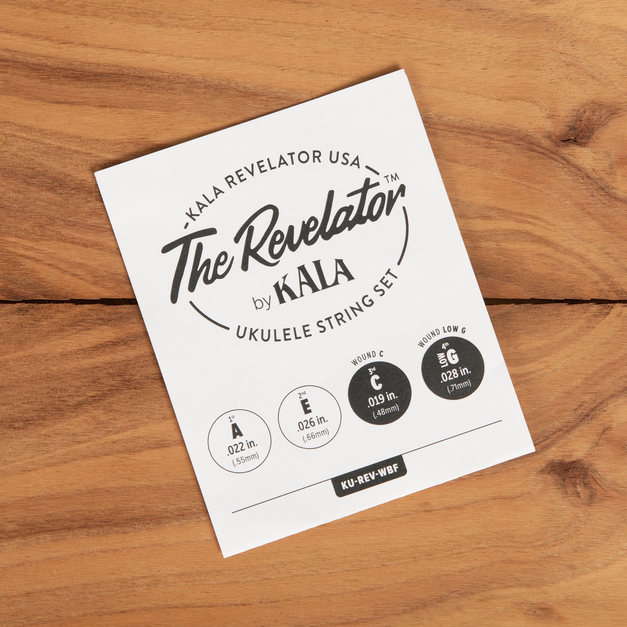 Kala Revelator Ukulele Low-G Strings Set (KU-REV-WBF)