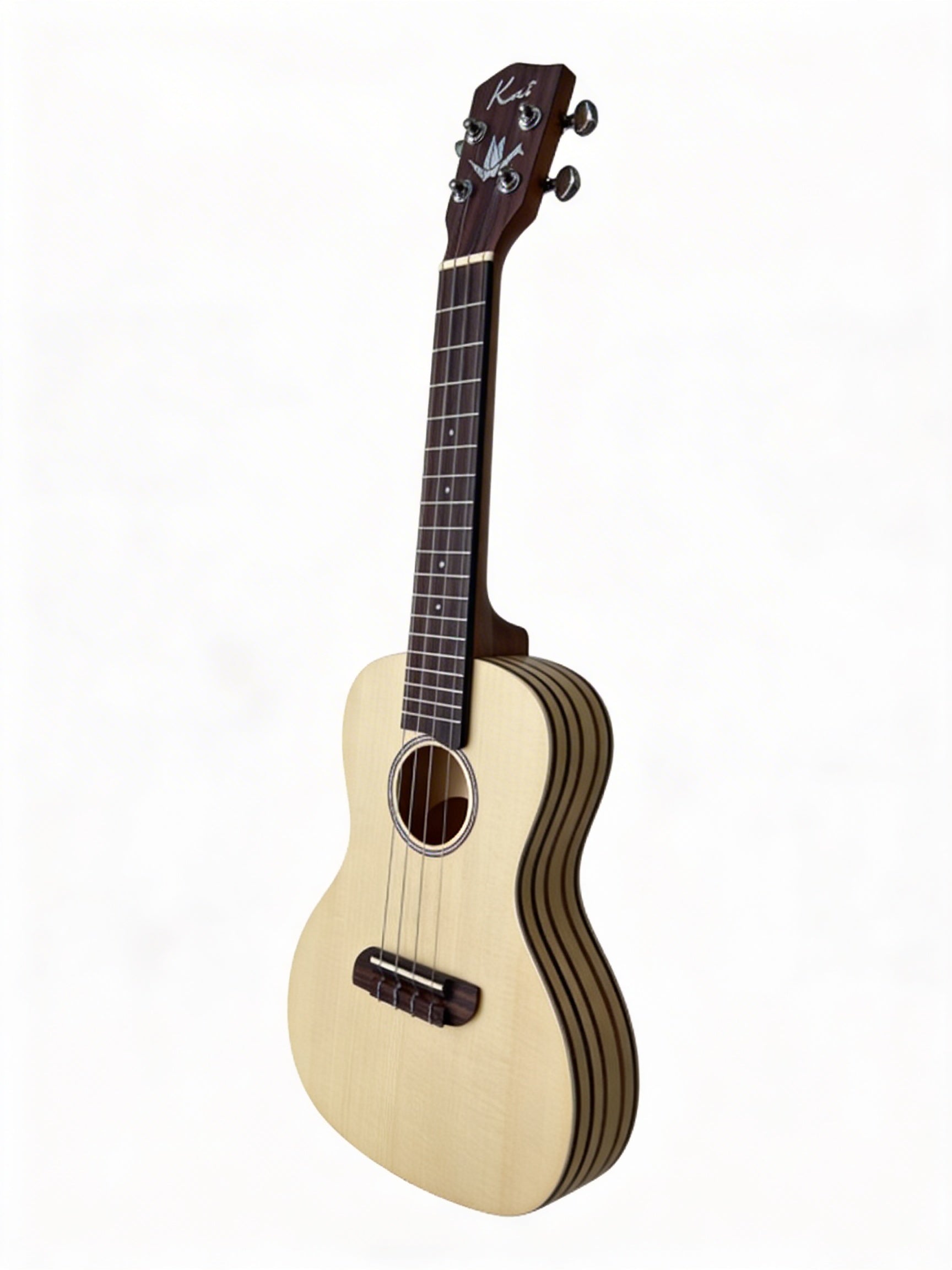 Kai Thin Body All Solid Paper Cranes Concert Ukulele (K23-PC)