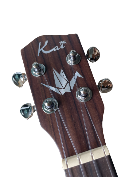 Kai Thin Body All Solid Paper Cranes Concert Ukulele (K23-PC)