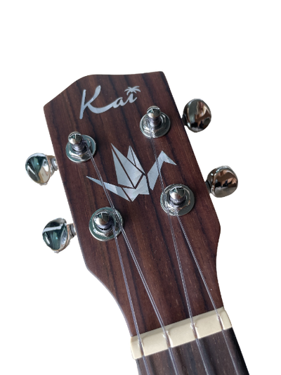 Kai Thin Body All Solid Paper Cranes Concert Ukulele (K23-PC)