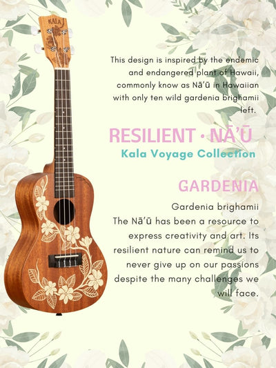 Kala Voyage Collection Ukulele (Gardenia)