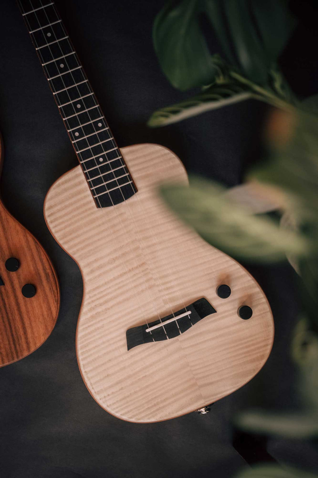 Kala Solid Body Electric Flame Maple Tenor Ukulele (KA-SB-MAP-T)