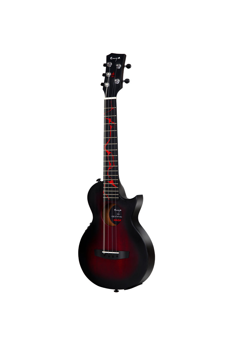 Enya MOON Taimane Magma 5-String Tenor Ukulele with pickup