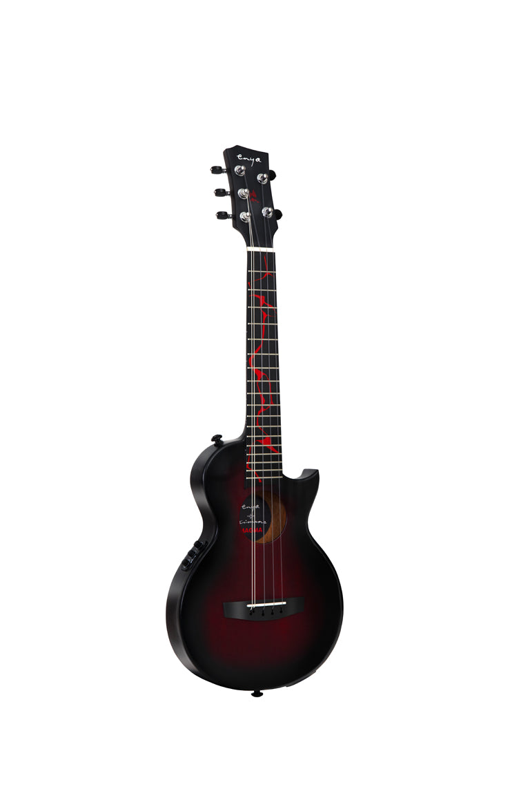 Enya MOON Taimane Magma 5-String Tenor Ukulele with pickup