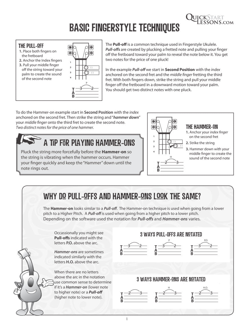 Kev's QuickStart for Fingerstyle Ukulele Volume 2 Book