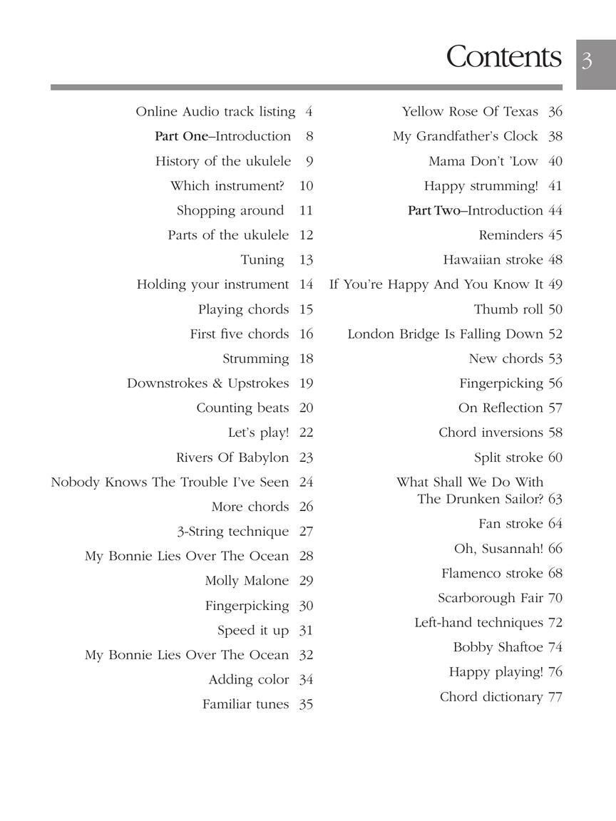 Absolute Beginners Ukulele (Omnibus Edition) Book with online audio access