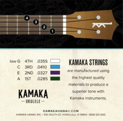 Kamaka Tenor Ukulele Strings (Low G)