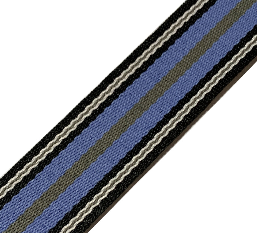 Ukulele Strap STRAP/SD25 Blue Grey Stripes