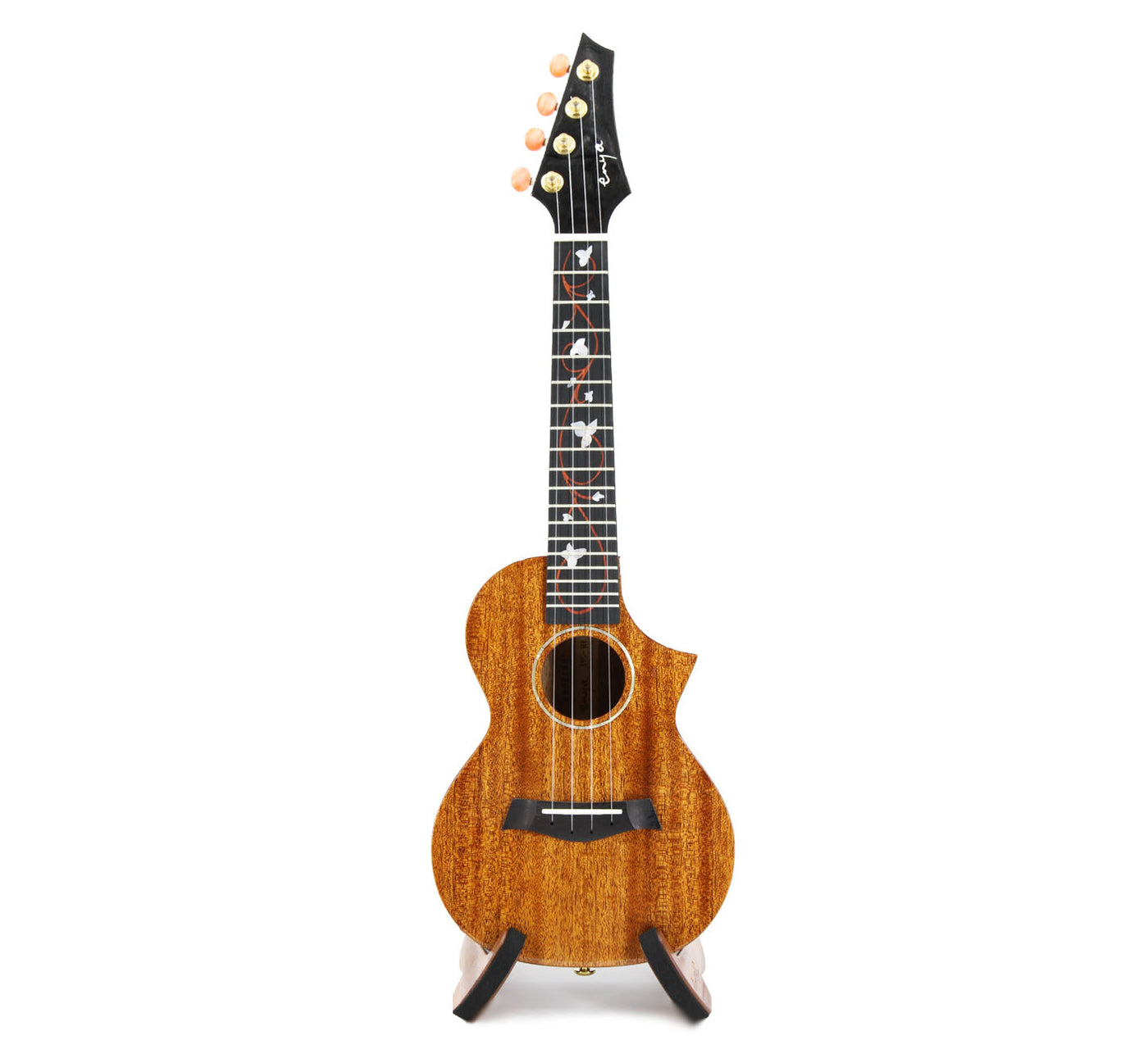 Leho All-Solid Cedar Mahogany Thin-Body Concert Ukulele (LHUC-CSM 