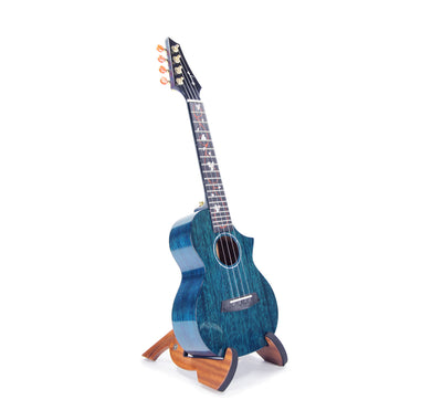 Enya All-Solid Mahogany Concert Ukulele EUC-M6/BLUE (Blue)