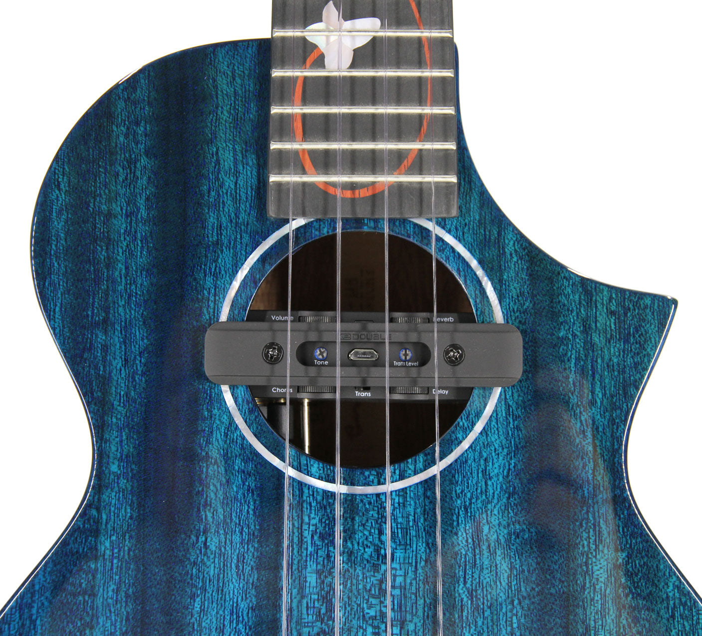 Enya M6 Mahogany Tenor Blue with Double G0 pickup