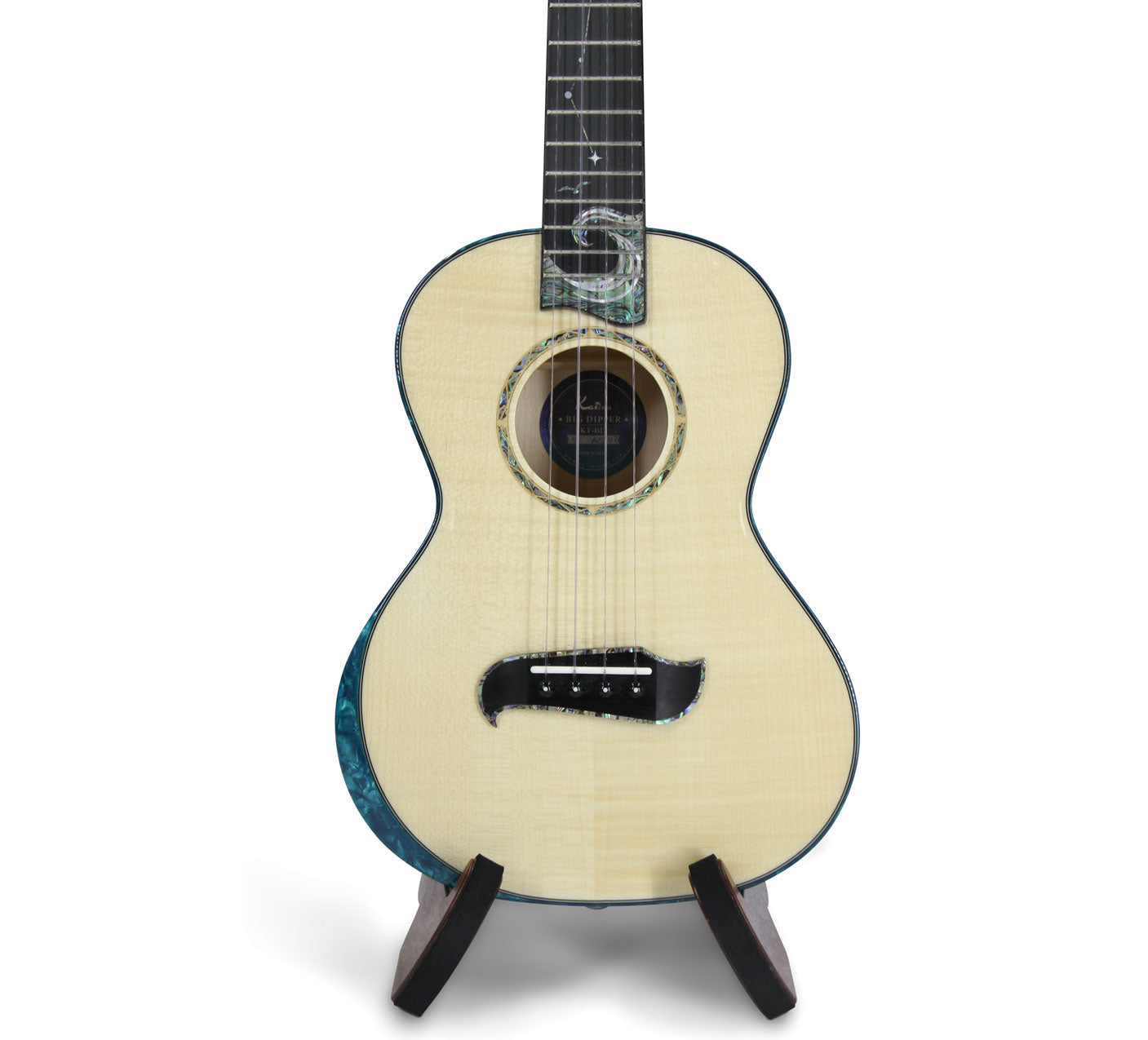 Kai All Solid Flame Maple Blue Tenor Ukulele (KTI-BD)