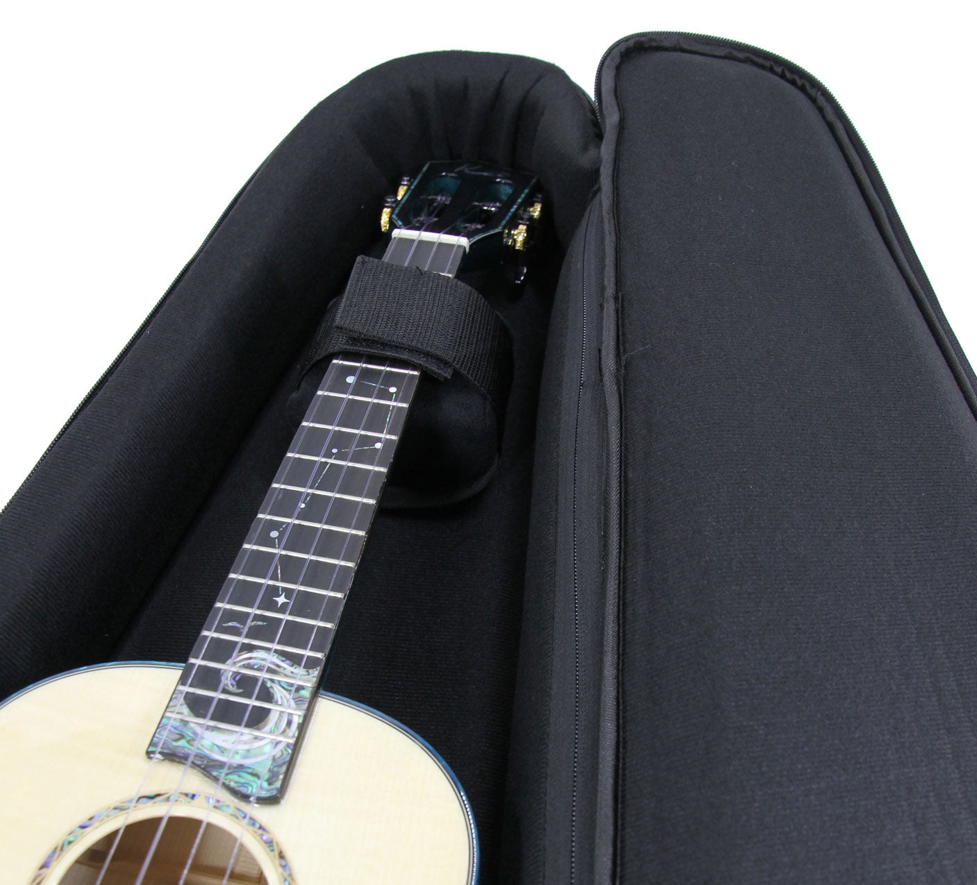 Kai All Solid Flame Maple Blue Tenor Ukulele (KTI-BD)