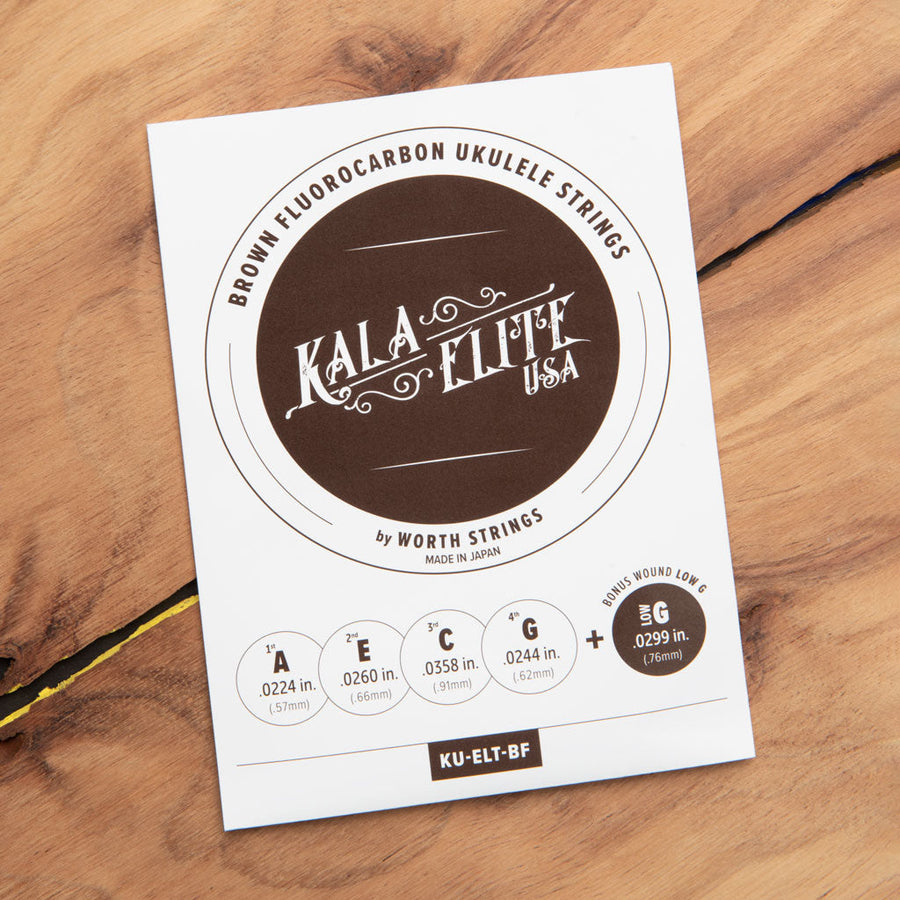 Kala Elite USA Brown Fluorocarbon Ukulele Strings