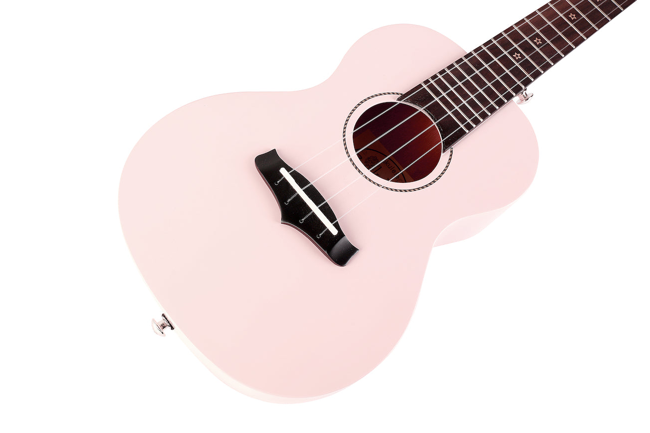Enya Kaka Limited Edition Solid Top Pink Concert Ukulele (KUC-25D/PK)