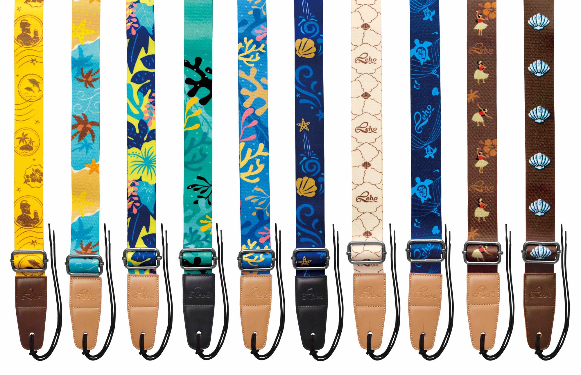 Leho Colourful Ukulele Straps (assorted designs)