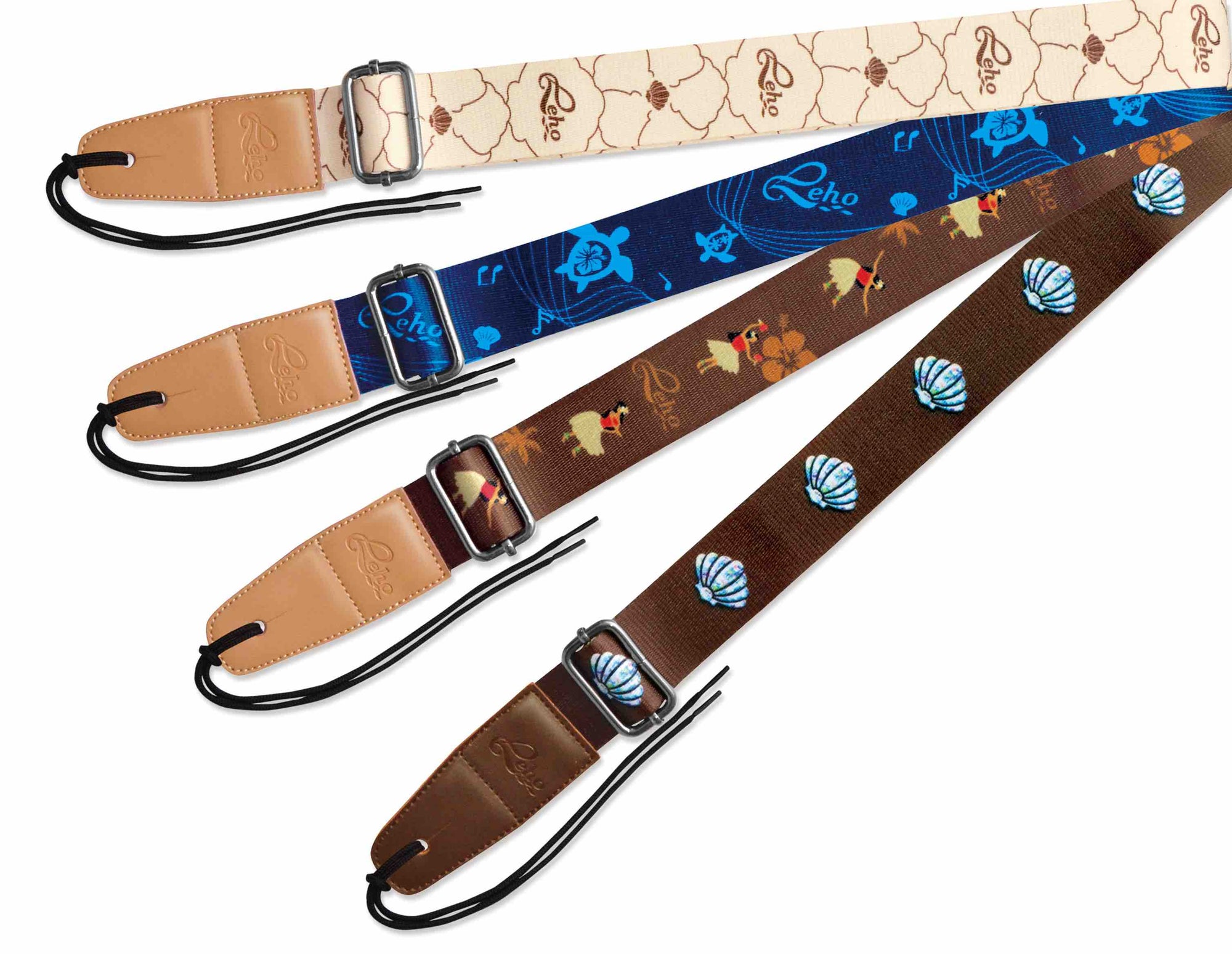 Leho Colourful Ukulele Straps (assorted designs)