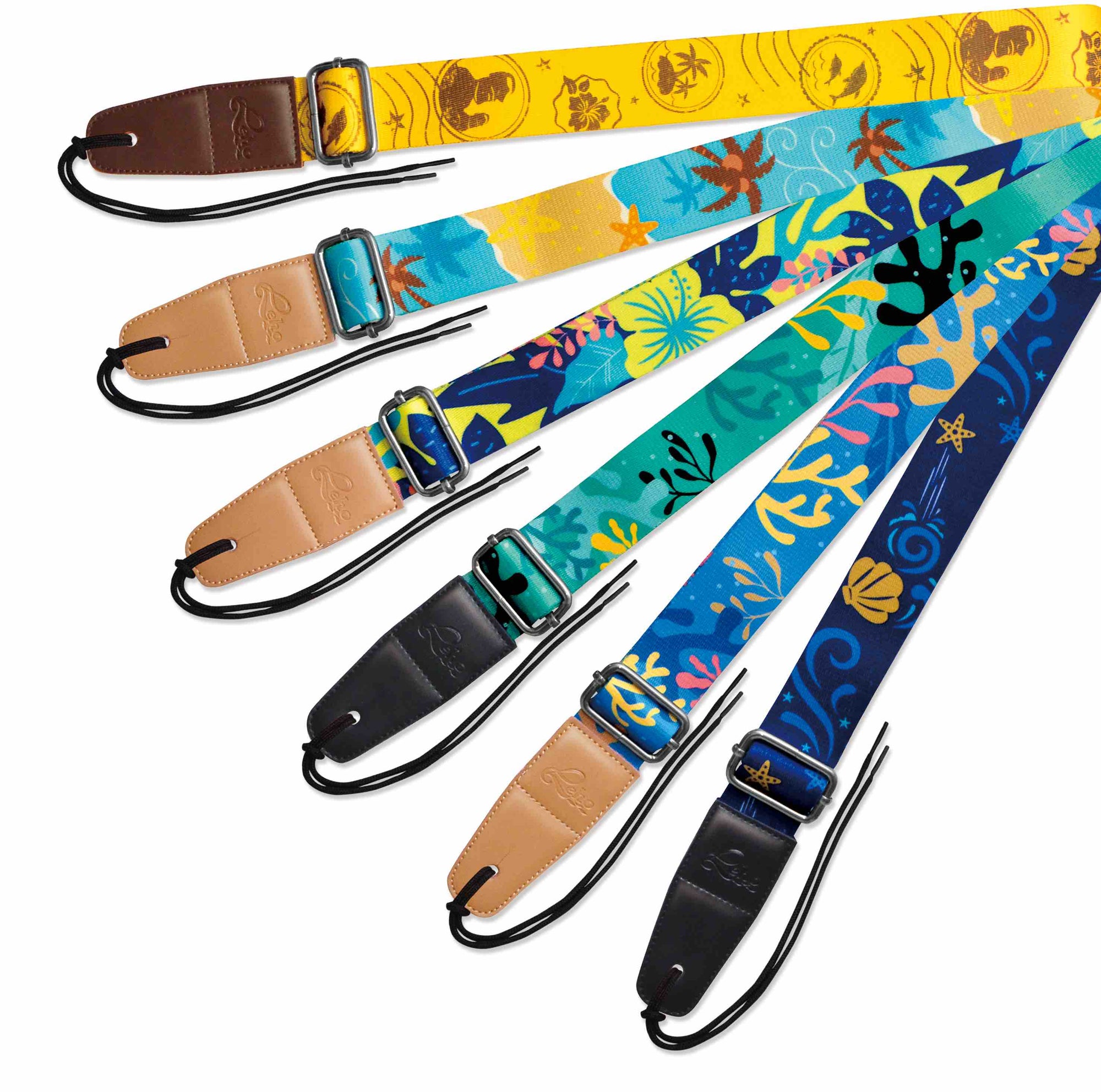 Leho Colourful Ukulele Straps (assorted designs)