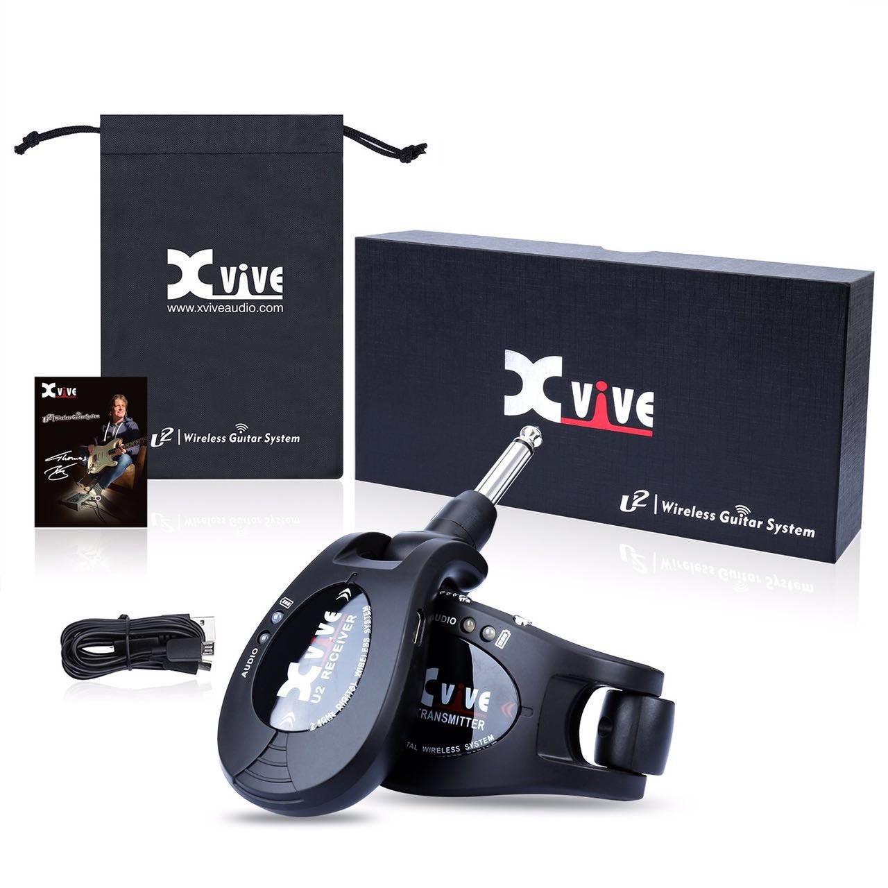 Xvive U2 Rechargeable 2.4GHZ Wireless Instrument Audio Transmitter