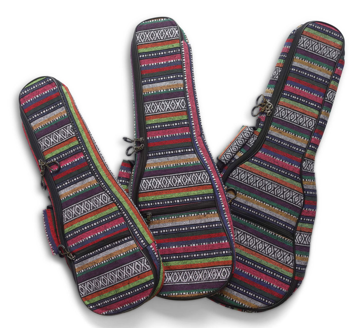 Padded Ukulele Gigbag (Colourful Woven)