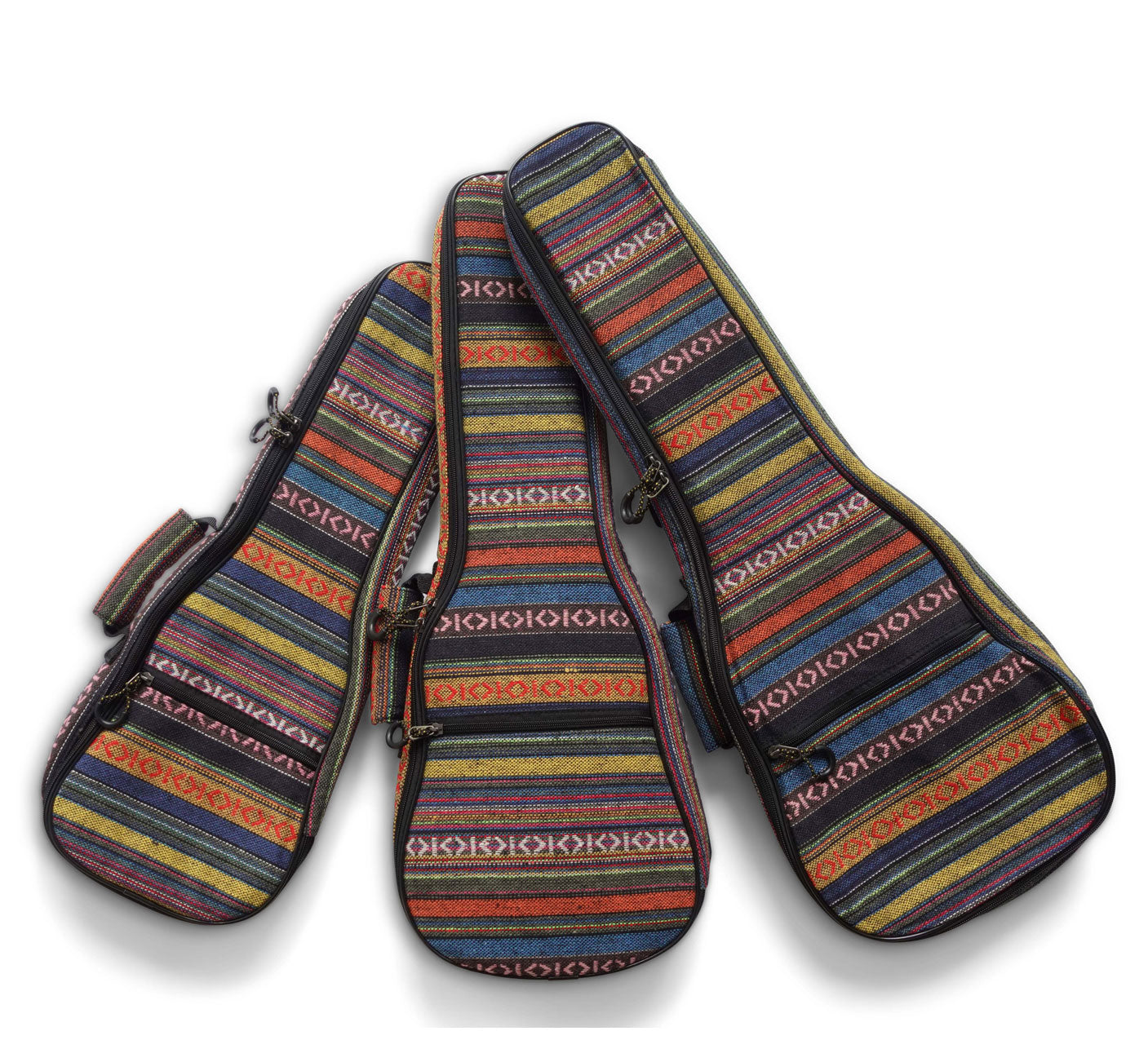 Padded Ukulele Gigbag (Colourful Woven)