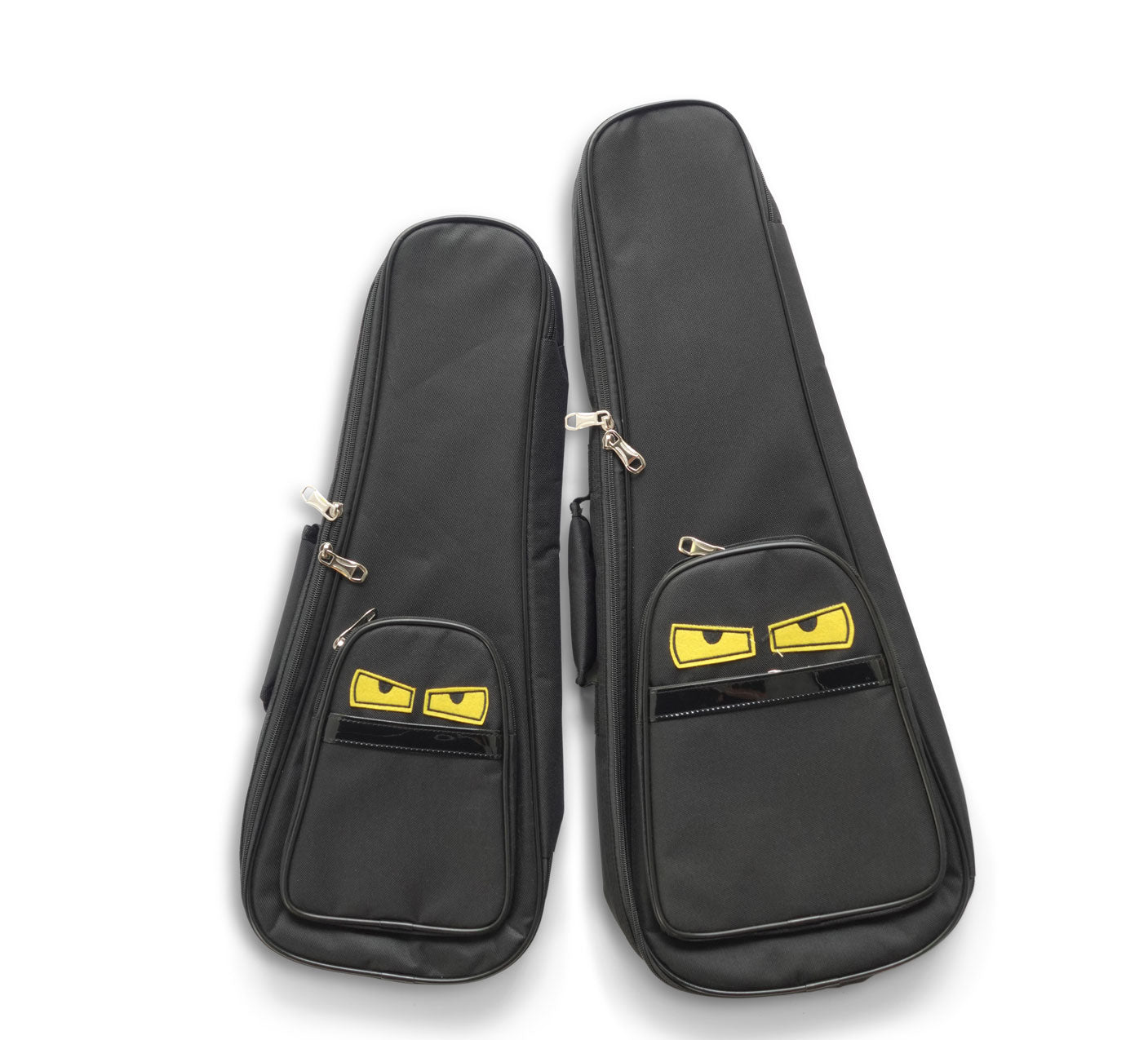 Padded Ukulele Gigbag (Black with face)