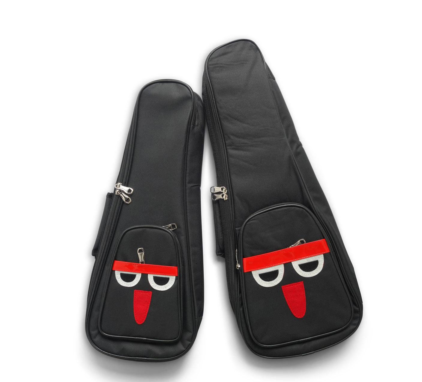 Padded Ukulele Gigbag (Black with face)
