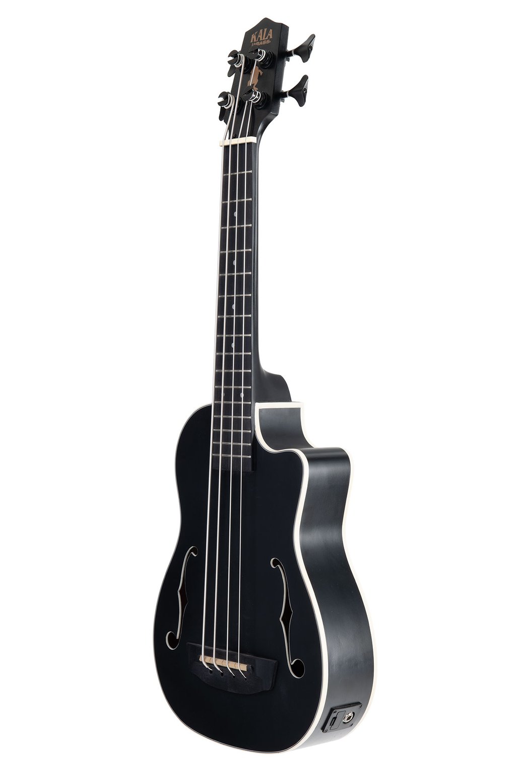 Kala Journeyman Matt Black Acoustic-Electric Fretted Ubass with F-holes
