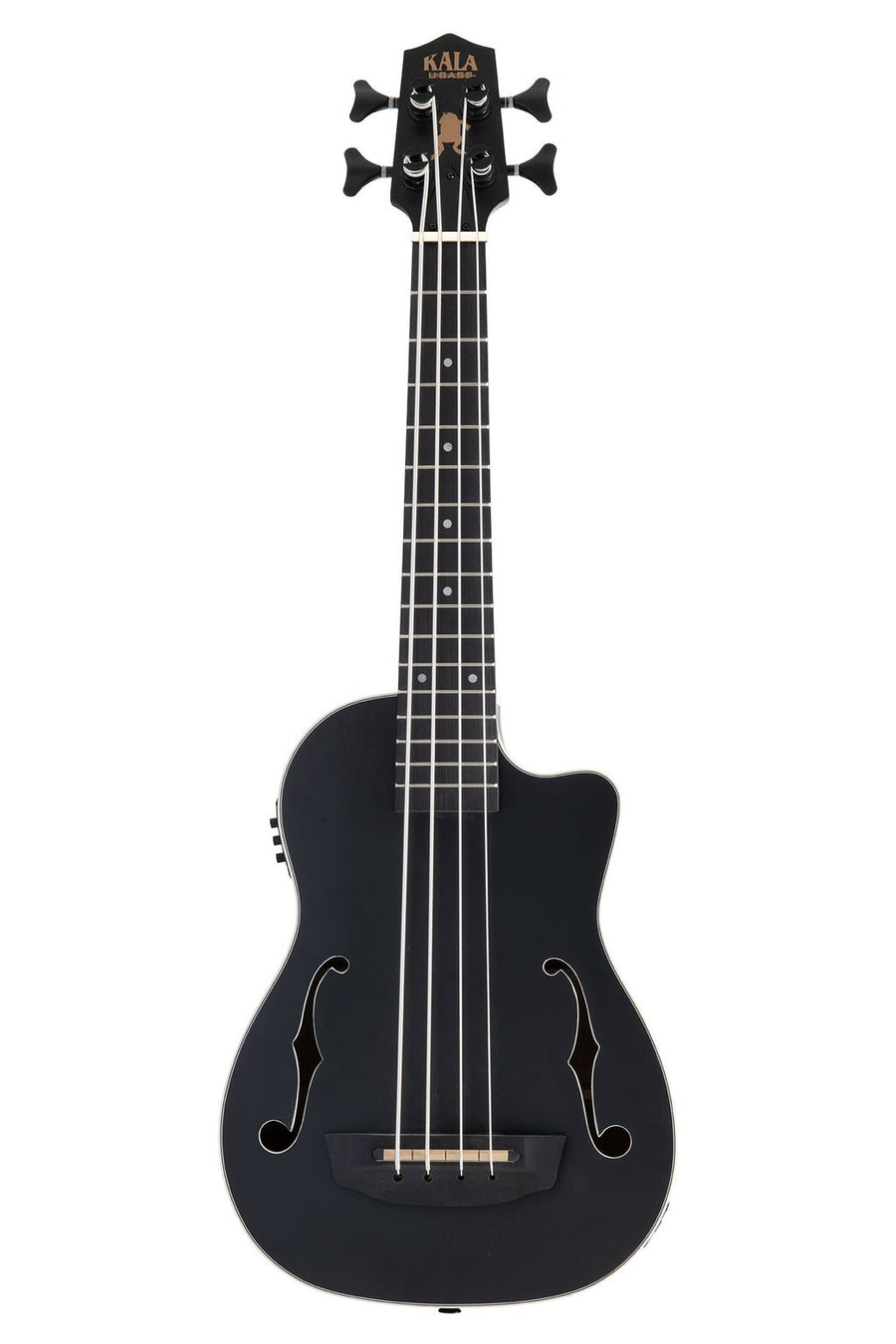 Kala Journeyman Matt Black Acoustic-Electric Fretted Ubass with F-holes