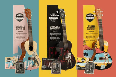 Kala Learn-To-Play Concert Ukulele Starter Kit (Elvis Viva Las Vegas)